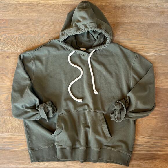 Pact Hoodie Sweatshirt Organic Cotton Pullover Olive Green Womens Size XL - Picture 1 of 9